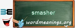 WordMeaning blackboard for smasher